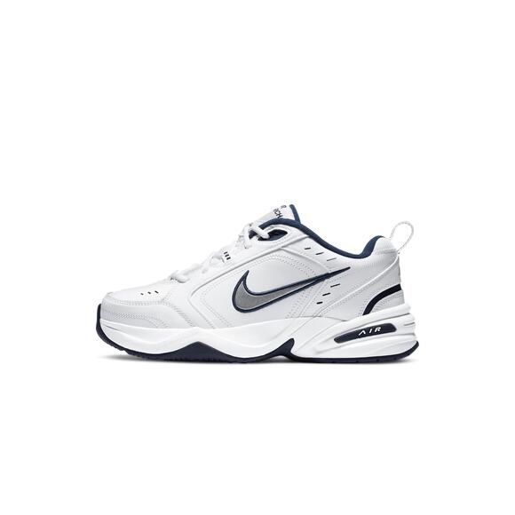 NWT Nike Men's Air Monarch IV Cross Trainer,White/Silver/Midnight Navy, 12 US - Picture 1 of 7